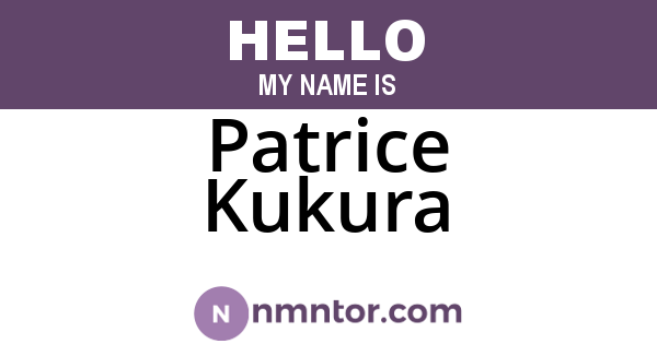 Patrice Kukura