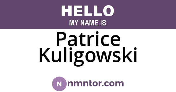Patrice Kuligowski