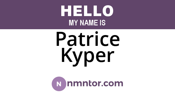 Patrice Kyper