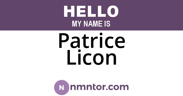 Patrice Licon