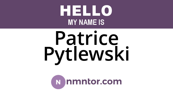 Patrice Pytlewski