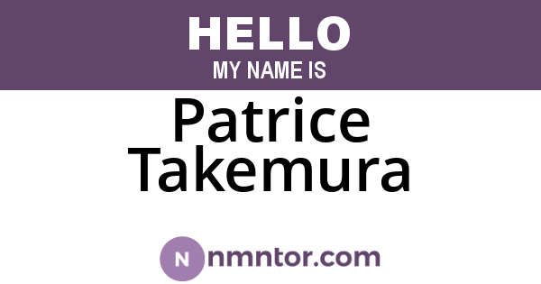 Patrice Takemura