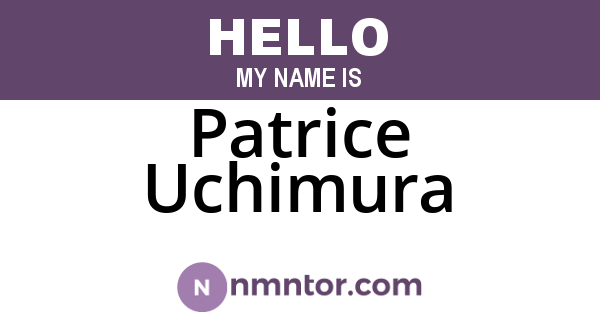 Patrice Uchimura