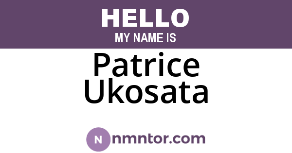 Patrice Ukosata