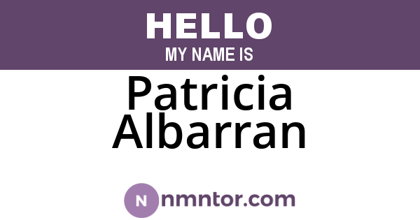 Patricia Albarran