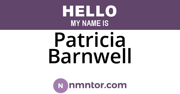 Patricia Barnwell
