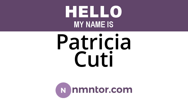 Patricia Cuti