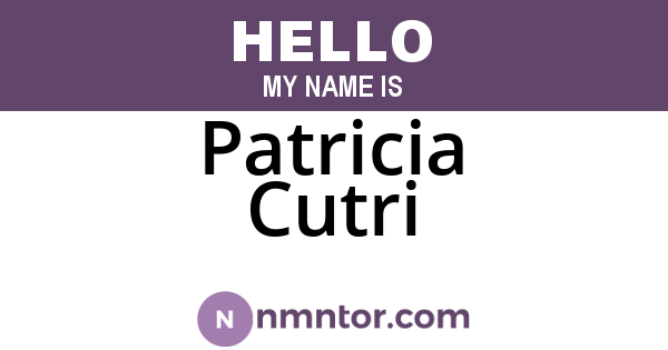 Patricia Cutri