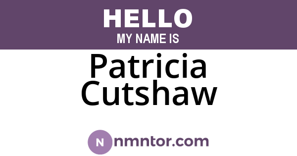 Patricia Cutshaw