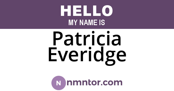 Patricia Everidge