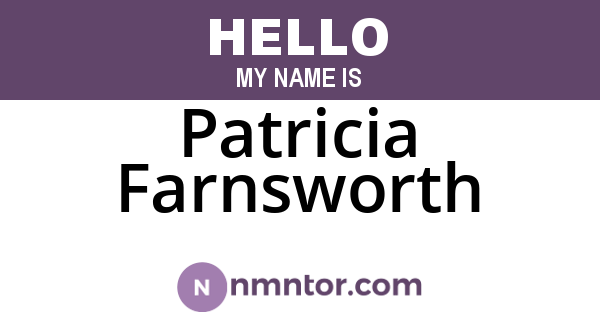 Patricia Farnsworth