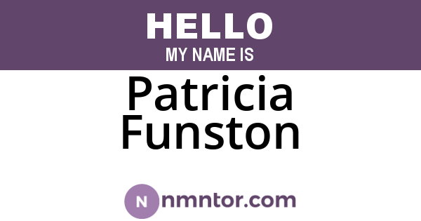 Patricia Funston
