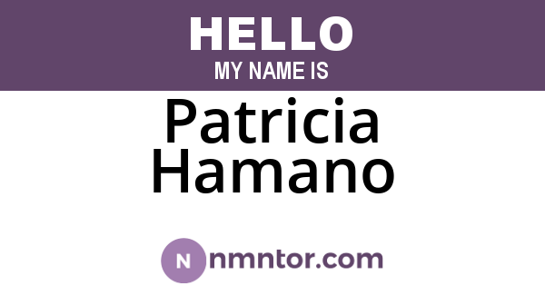 Patricia Hamano