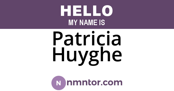 Patricia Huyghe