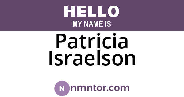 Patricia Israelson