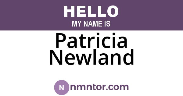 Patricia Newland
