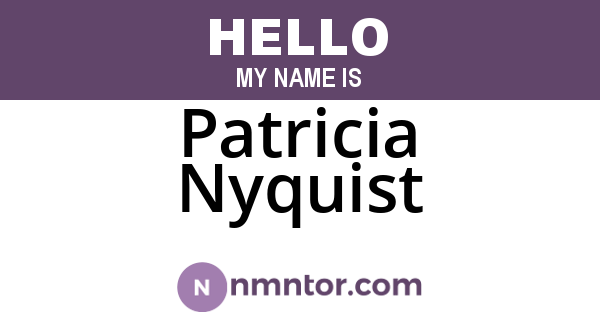 Patricia Nyquist
