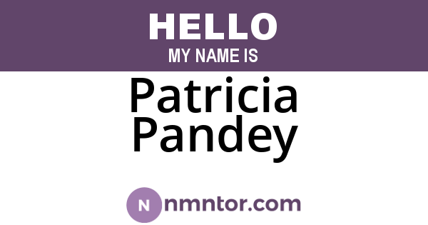 Patricia Pandey