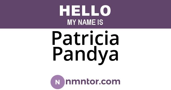 Patricia Pandya