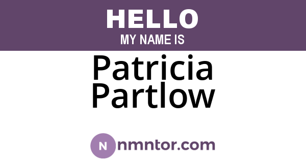 Patricia Partlow