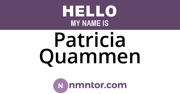 Patricia Quammen