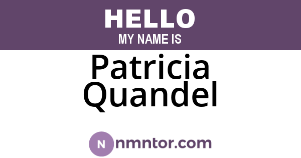 Patricia Quandel