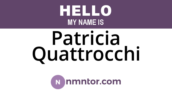 Patricia Quattrocchi