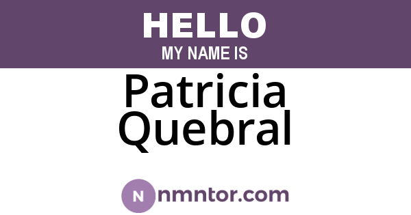 Patricia Quebral