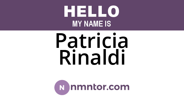 Patricia Rinaldi