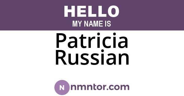 Patricia Russian