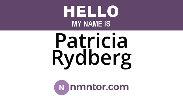Patricia Rydberg