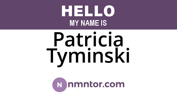 Patricia Tyminski