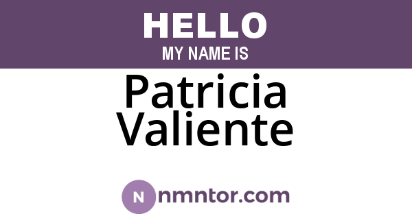 Patricia Valiente