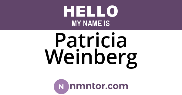 Patricia Weinberg