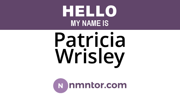 Patricia Wrisley