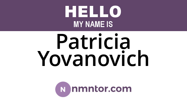 Patricia Yovanovich