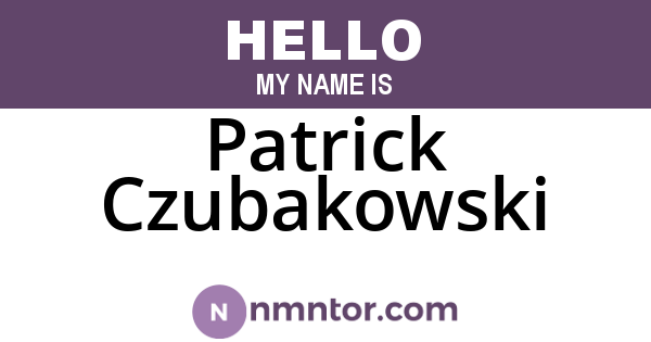 Patrick Czubakowski