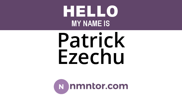 Patrick Ezechu