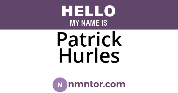 Patrick Hurles