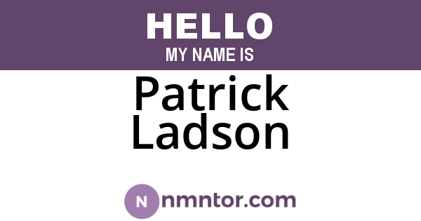 Patrick Ladson