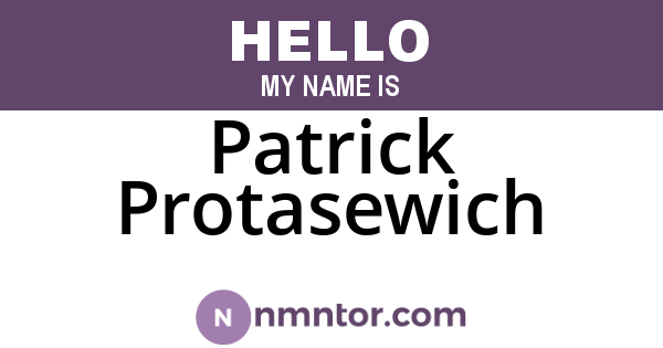 Patrick Protasewich