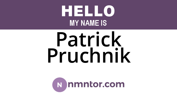 Patrick Pruchnik