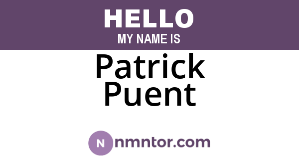 Patrick Puent
