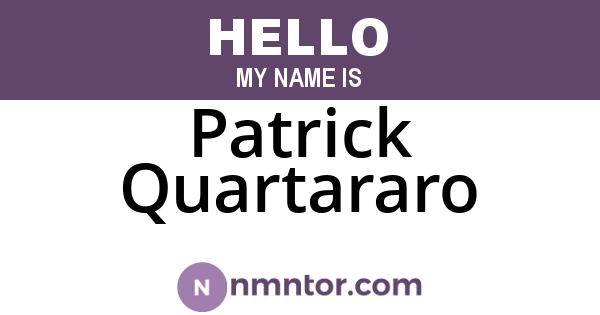 Patrick Quartararo