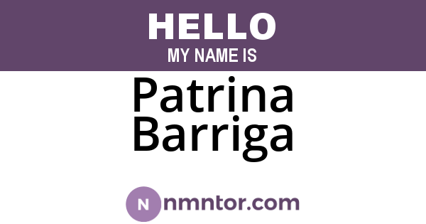 Patrina Barriga