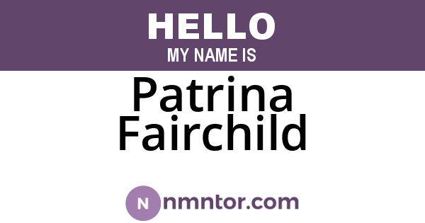 Patrina Fairchild