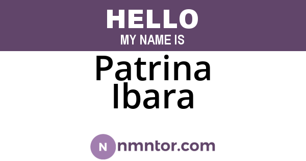 Patrina Ibara