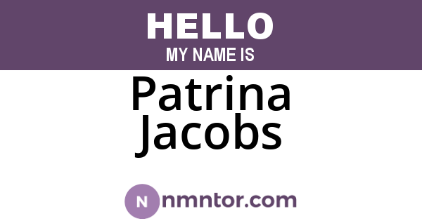 Patrina Jacobs