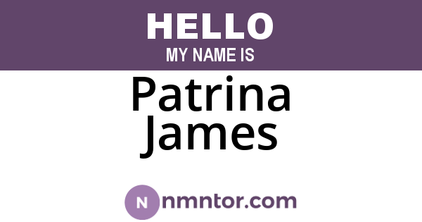 Patrina James