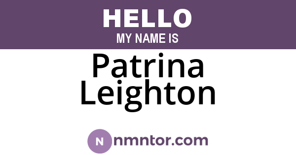 Patrina Leighton